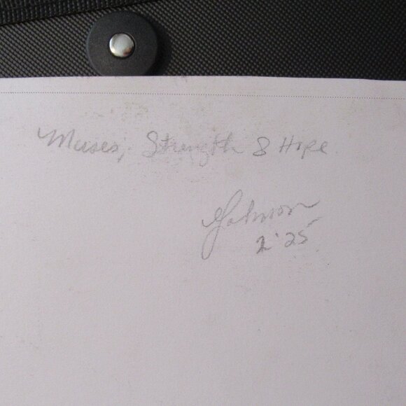 2 Goddess' 'Muses Strength & Hope' Pastel Painting on Paper, Spiritual - Picture 4 of 7